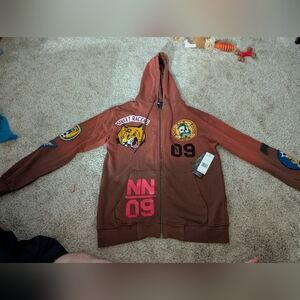 Jordan Craig 891551H Diary Hoodie, Chocolate Size Medium